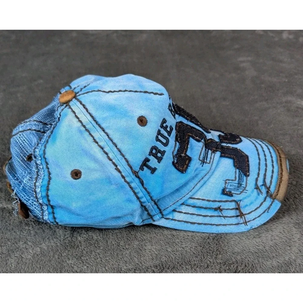 RARE Vintage True Religion Distressed Trucker Hat Cap 